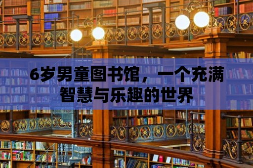 6歲男童圖書館，一個充滿智慧與樂趣的世界