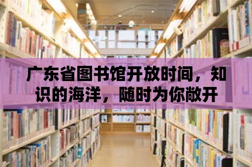 廣東省圖書(shū)館開(kāi)放時(shí)間，知識(shí)的海洋，隨時(shí)為你敞開(kāi)