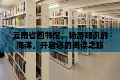 云南省圖書館，暢游知識的海洋，開啟您的閱讀之旅