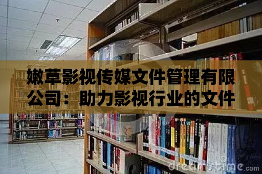 嫩草影視傳媒文件管理有限公司：助力影視行業的文件整理與存檔