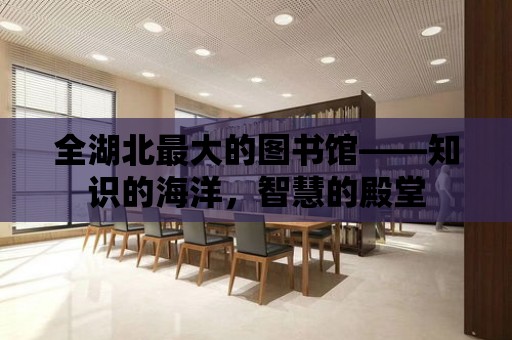 全湖北最大的圖書館——知識的海洋，智慧的殿堂