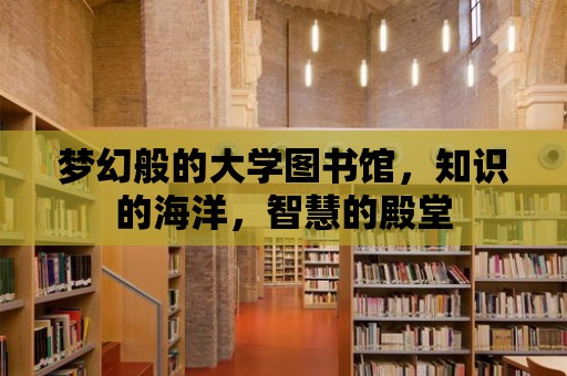 夢幻般的大學圖書館，知識的海洋，智慧的殿堂