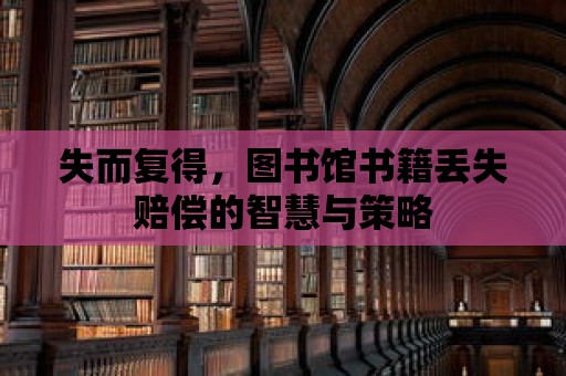 失而復(fù)得，圖書館書籍丟失賠償?shù)闹腔叟c策略