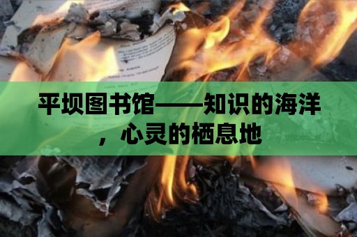 平壩圖書館——知識的海洋，心靈的棲息地