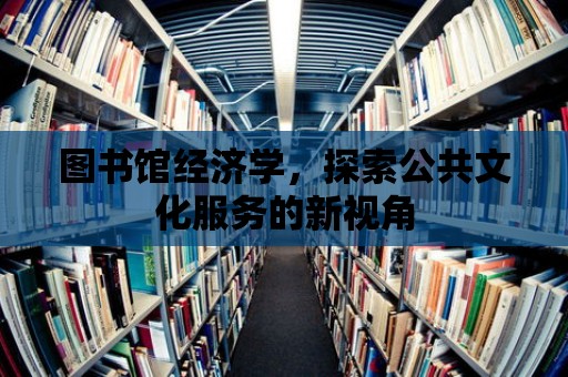 圖書館經濟學，探索公共文化服務的新視角