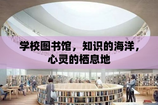 學校圖書館，知識的海洋，心靈的棲息地