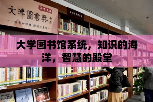 大學圖書館系統，知識的海洋，智慧的殿堂