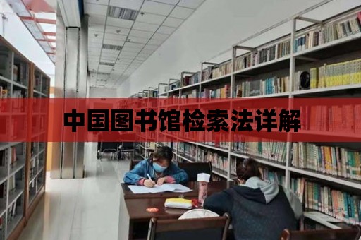 中國圖書館檢索法詳解