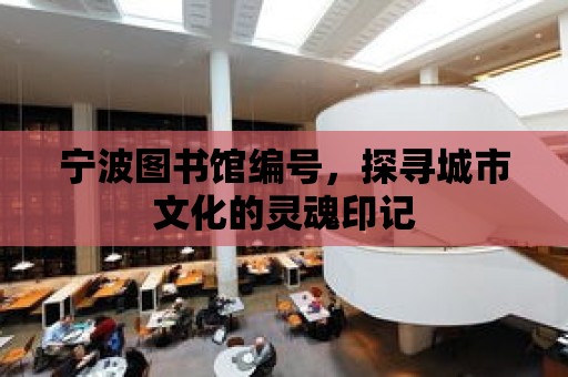 寧波圖書館編號，探尋城市文化的靈魂印記