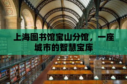 上海圖書館寶山分館，一座城市的智慧寶庫