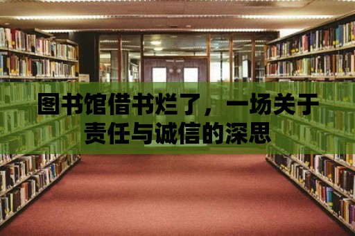 圖書館借書爛了，一場關(guān)于責任與誠信的深思