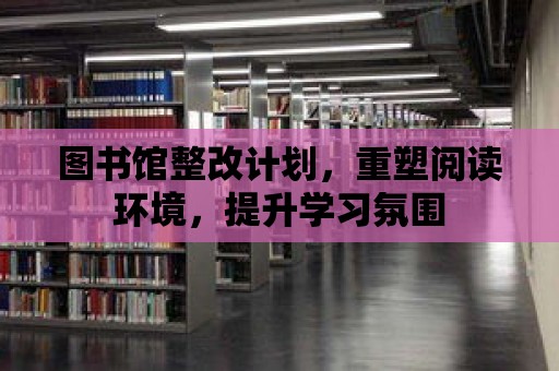 圖書館整改計劃，重塑閱讀環(huán)境，提升學習氛圍