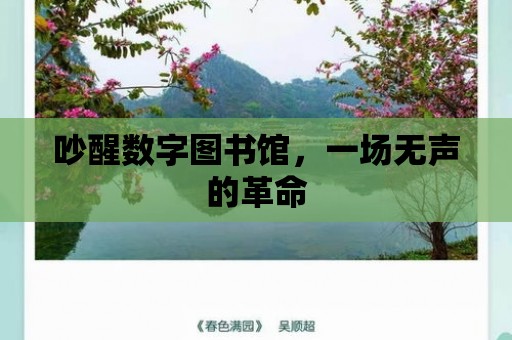 吵醒數(shù)字圖書館，一場無聲的革命