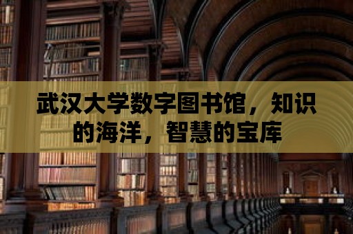 武漢大學數字圖書館，知識的海洋，智慧的寶庫