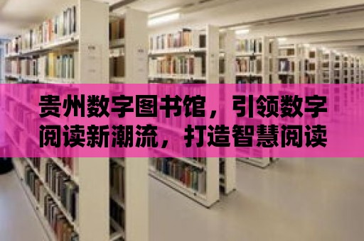 貴州數(shù)字圖書館，引領數(shù)字閱讀新潮流，打造智慧閱讀新體驗