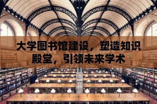 大學圖書館建設，塑造知識殿堂，引領未來學術