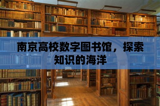 南京高校數字圖書館，探索知識的海洋