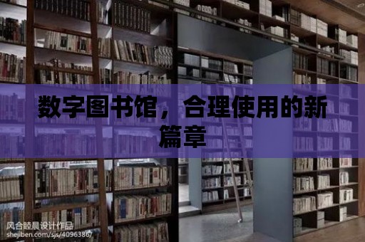 數字圖書館，合理使用的新篇章