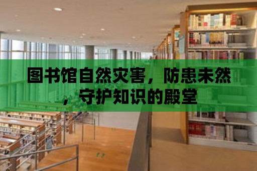 圖書館自然災害，防患未然，守護知識的殿堂