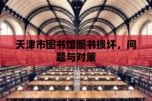 天津市圖書館圖書損壞，問題與對策