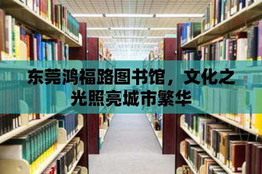 東莞鴻福路圖書館，文化之光照亮城市繁華