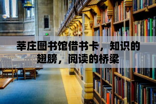 莘莊圖書館借書卡，知識的翅膀，閱讀的橋梁