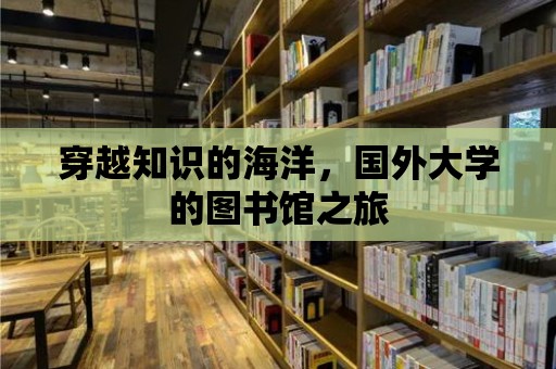 穿越知識的海洋，國外大學的圖書館之旅