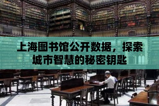 上海圖書館公開數據，探索城市智慧的秘密鑰匙