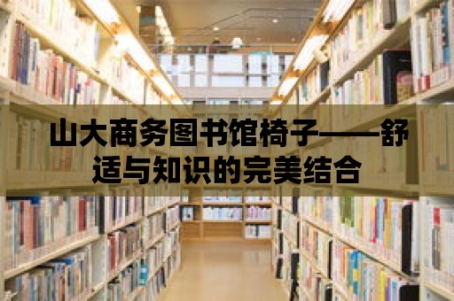 山大商務圖書館椅子——舒適與知識的完美結合