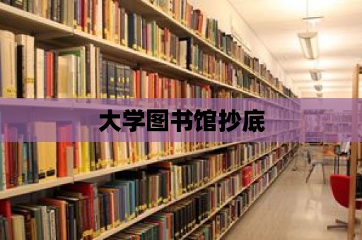 大學(xué)圖書館抄底