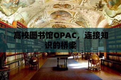 高校圖書館OPAC，連接知識的橋梁