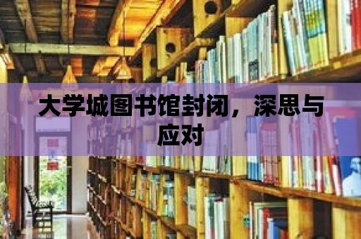 大學城圖書館封閉，深思與應對