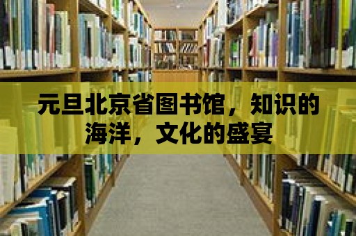 元旦北京省圖書館，知識的海洋，文化的盛宴