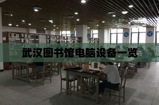 武漢圖書館電腦設備一覽