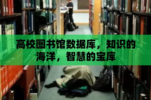 高校圖書館數據庫，知識的海洋，智慧的寶庫