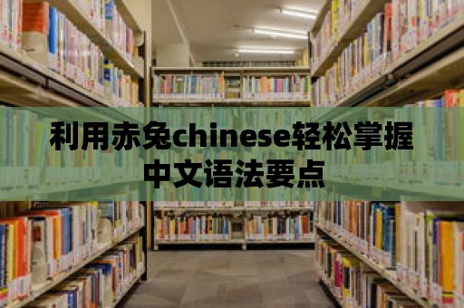 利用赤兔chinese輕松掌握中文語法要點