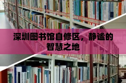 深圳圖書館自修區，靜謐的智慧之地