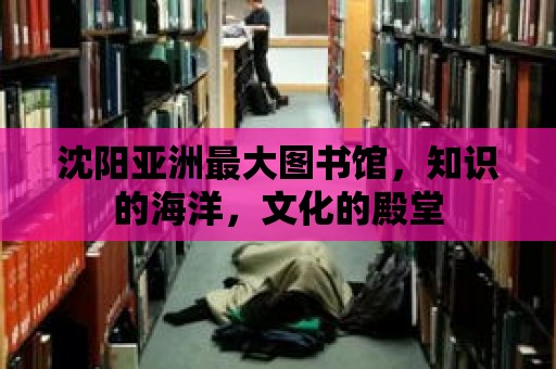 沈陽亞洲最大圖書館，知識的海洋，文化的殿堂