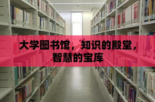 大學圖書館，知識的殿堂，智慧的寶庫