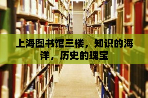 上海圖書館三樓，知識的海洋，歷史的瑰寶