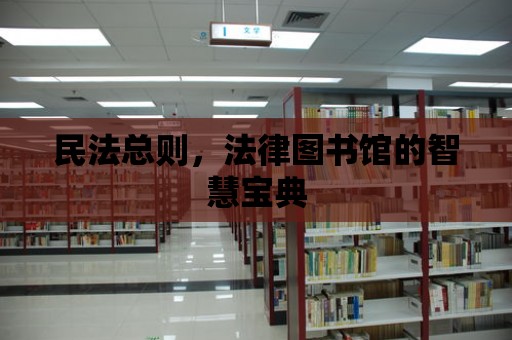 民法總則，法律圖書館的智慧寶典