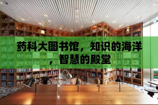 藥科大圖書館，知識的海洋，智慧的殿堂