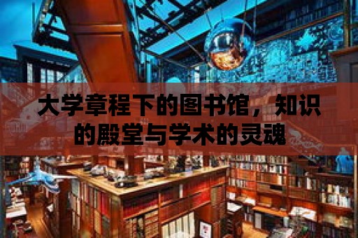 大學章程下的圖書館，知識的殿堂與學術的靈魂