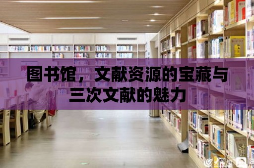 圖書館，文獻資源的寶藏與三次文獻的魅力