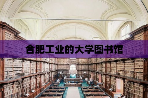 合肥工業的大學圖書館