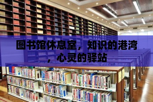 圖書館休息室，知識的港灣，心靈的驛站