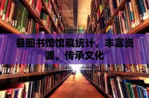 縣圖書館館藏統(tǒng)計，豐富資源，傳承文化