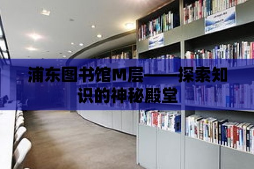 浦東圖書館M層——探索知識的神秘殿堂