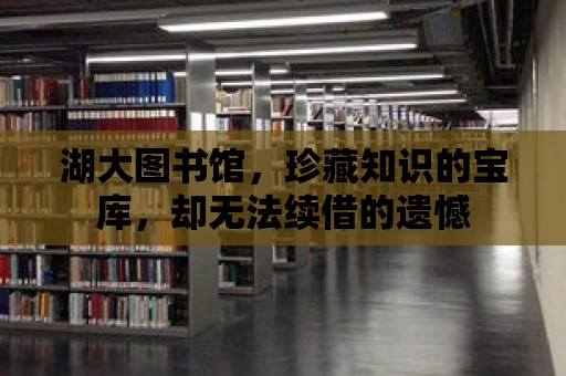 湖大圖書館，珍藏知識的寶庫，卻無法續(xù)借的遺憾