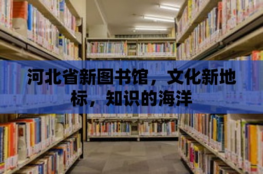 河北省新圖書館，文化新地標，知識的海洋